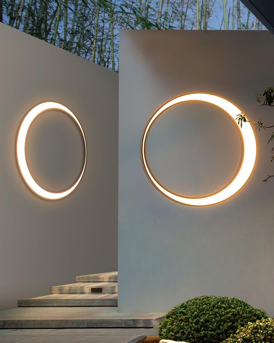 Noreliella runde Außenwandleuchte mit LED
