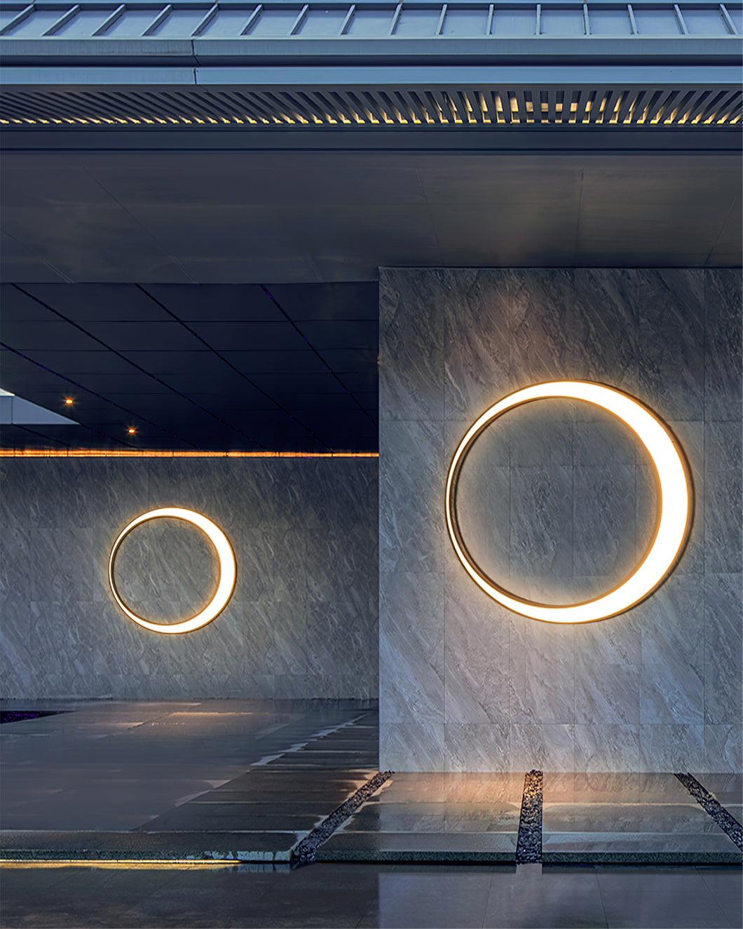 Noreliella runde Außenwandleuchte mit LED