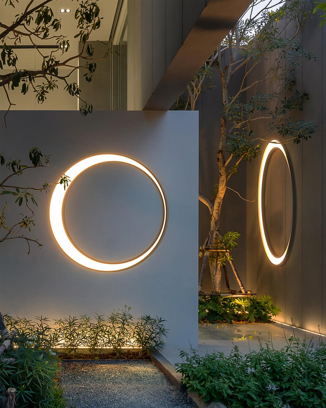 Noreliella runde Außenwandleuchte mit LED