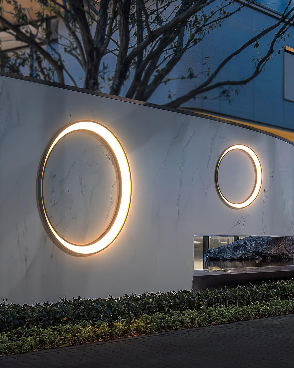 Noreliella runde Außenwandleuchte mit LED