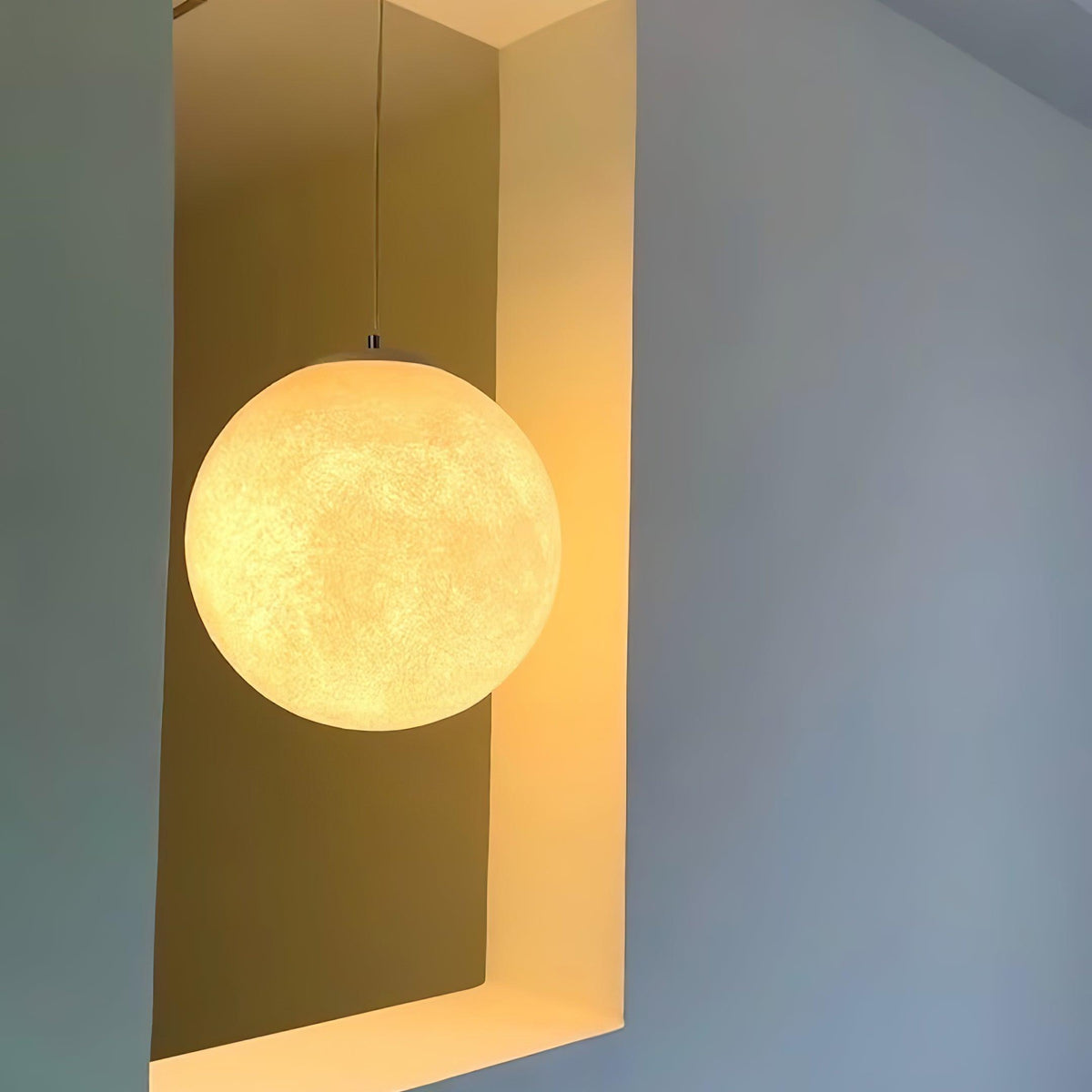 Miralaine Pendelleuchte Mondförmig für Wohnzimmer