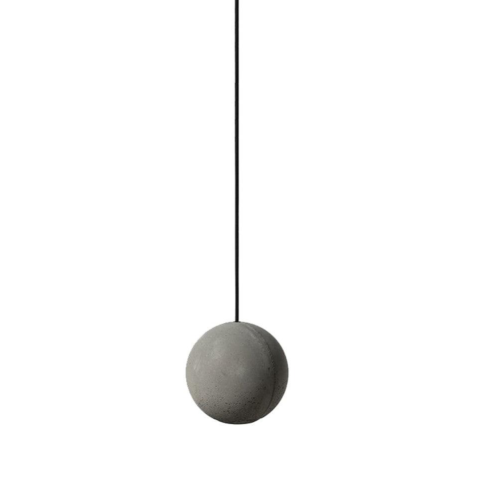 Umi Pendelleuchte aus Beton Kugel Mond Minimalistisch