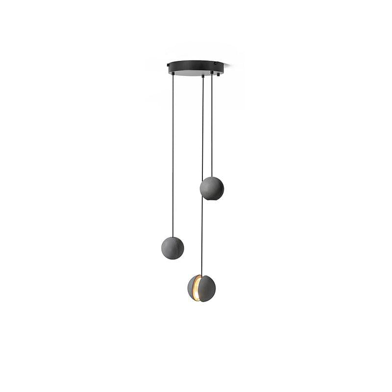 Umi Pendelleuchte aus Beton Kugel Mond Minimalistisch