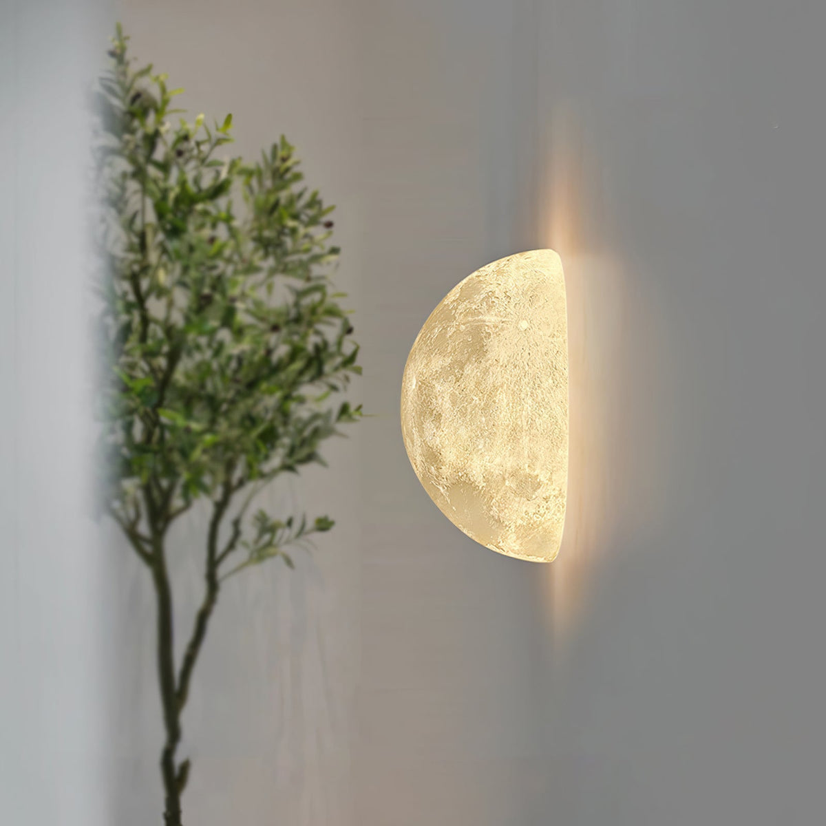 Brivel zeitgenössische Kunst Mond 3D Kunststoff-Wandleuchte