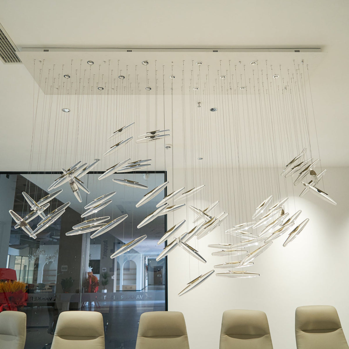 Hylor luxuriöser Kronleuchter aus Glas mit Moonlight Whispers