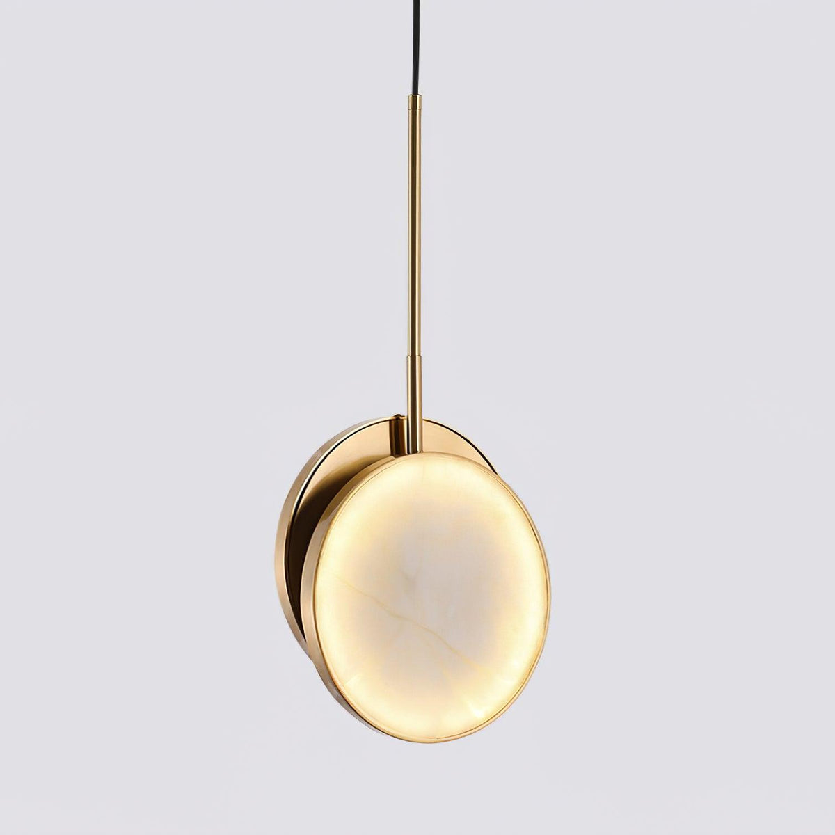 Synoryra Dual Disc Alabaster Pendelleuchte