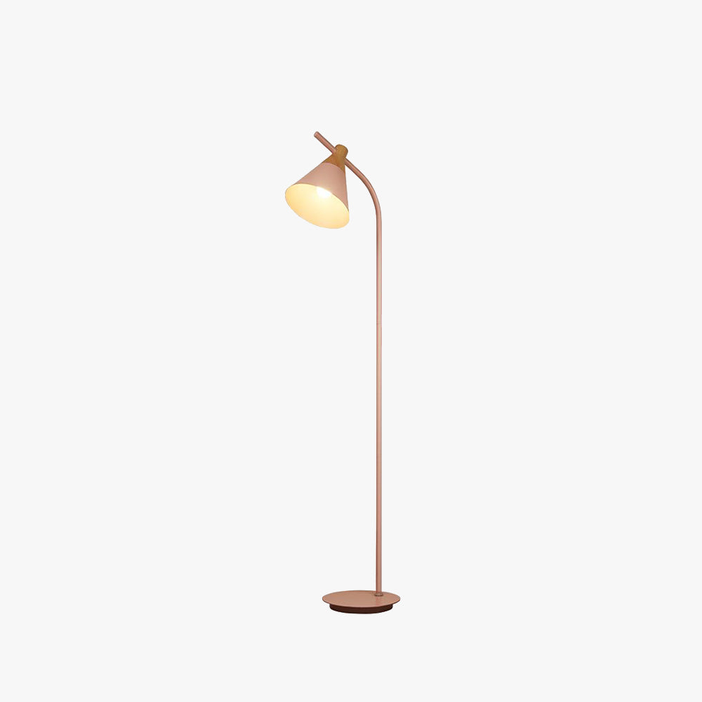 Valentina Modern LED Stehleuchte Grau/Rosa/Gelb, Metall, Wohnzimmer