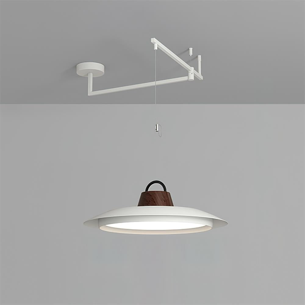 Elaisenne Pendelleuchte mit Schwenkarmlampe