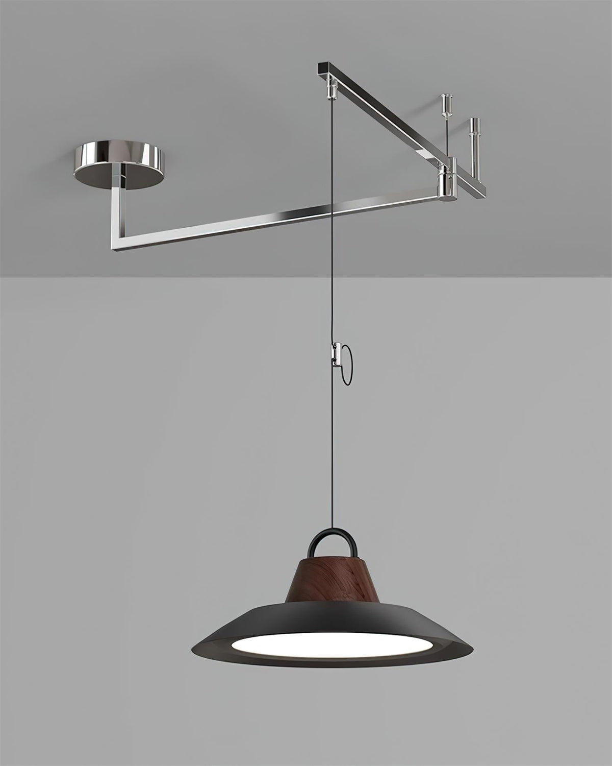 Elaisenne Pendelleuchte mit Schwenkarmlampe