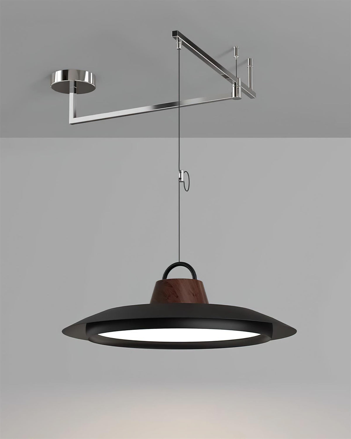 Elaisenne Pendelleuchte mit Schwenkarmlampe