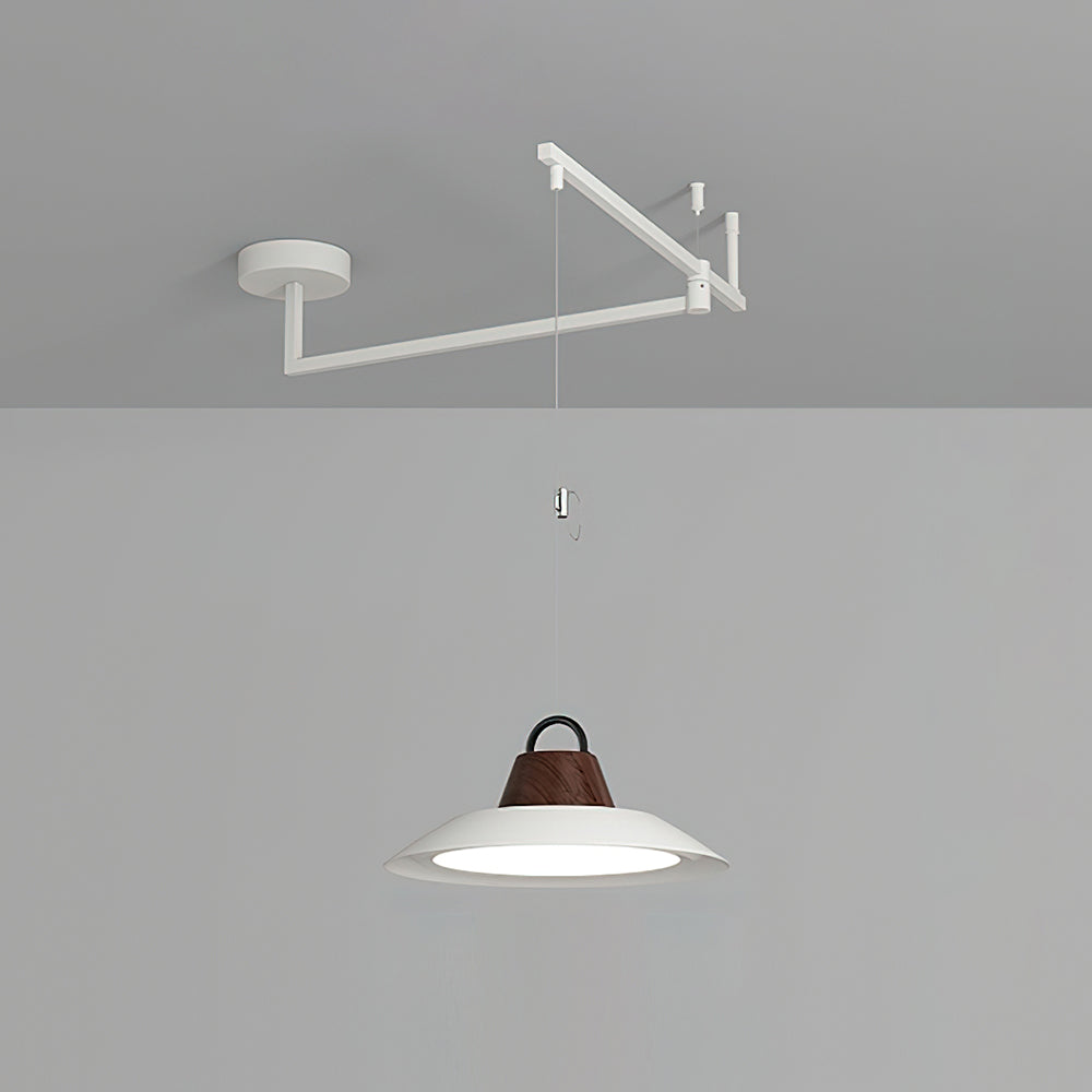 Elaisenne Pendelleuchte mit Schwenkarmlampe