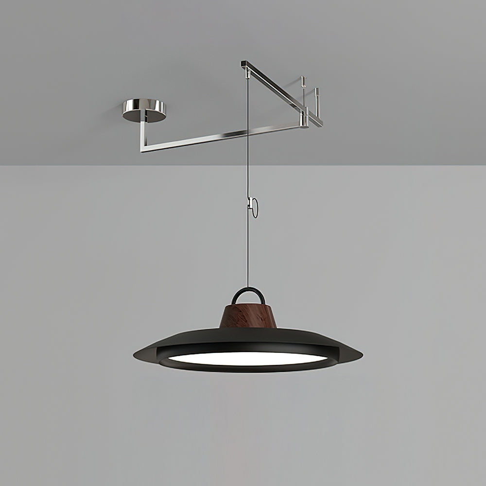 Elaisenne Pendelleuchte mit Schwenkarmlampe