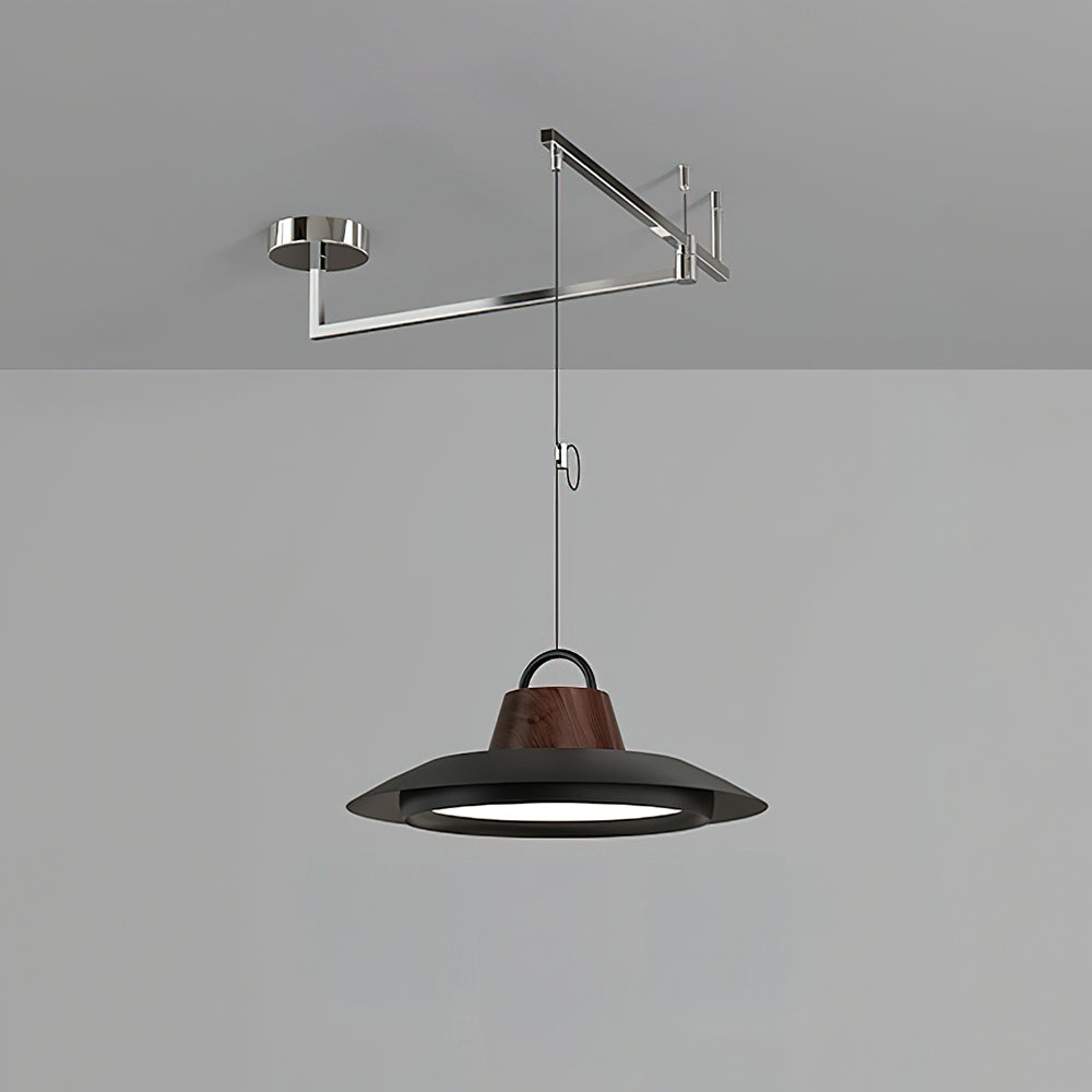 Elaisenne Pendelleuchte mit Schwenkarmlampe