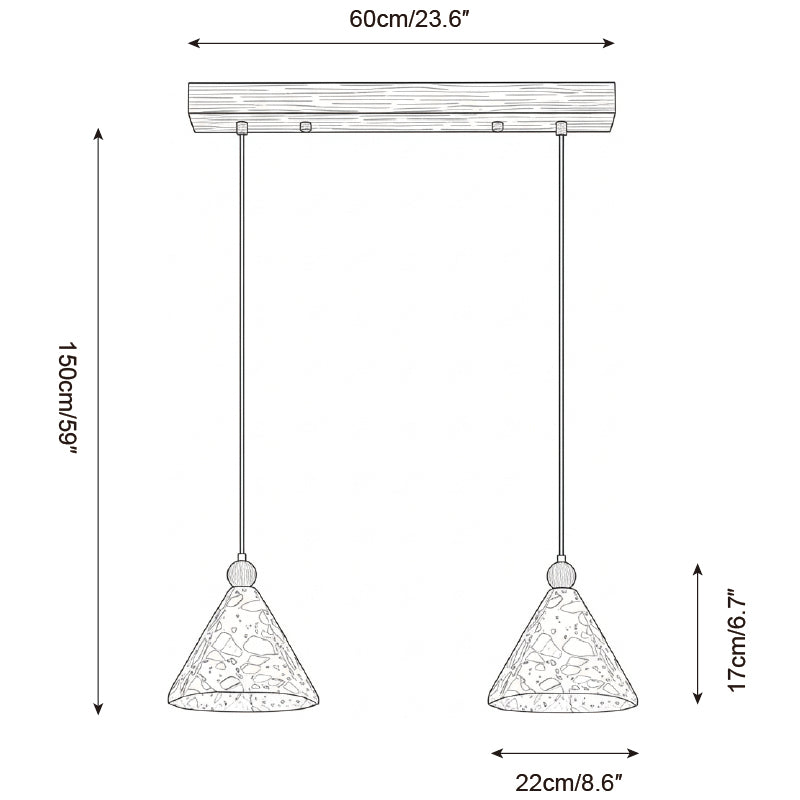 Calisenne Pyramid Pendelleuchte