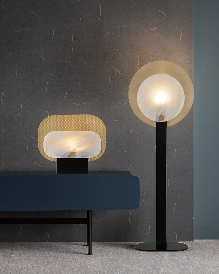Mosaic Elegance Alabaster Tischleuchte