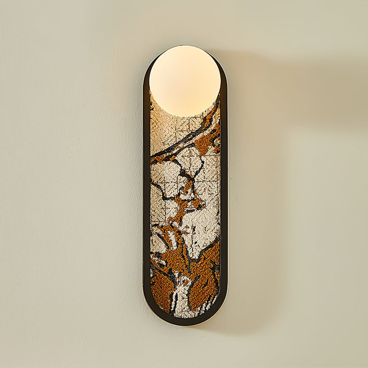 Uzorus Premium zeitgenössische Kunst-Stoff-Wandleuchte