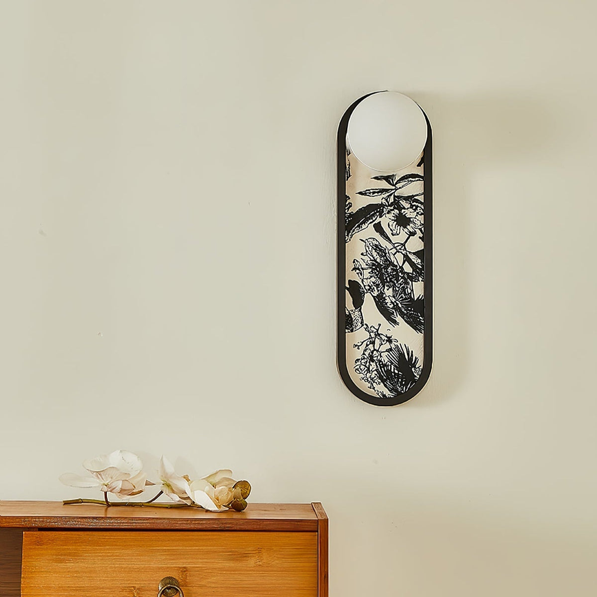 Uzorus Premium zeitgenössische Kunst-Stoff-Wandleuchte