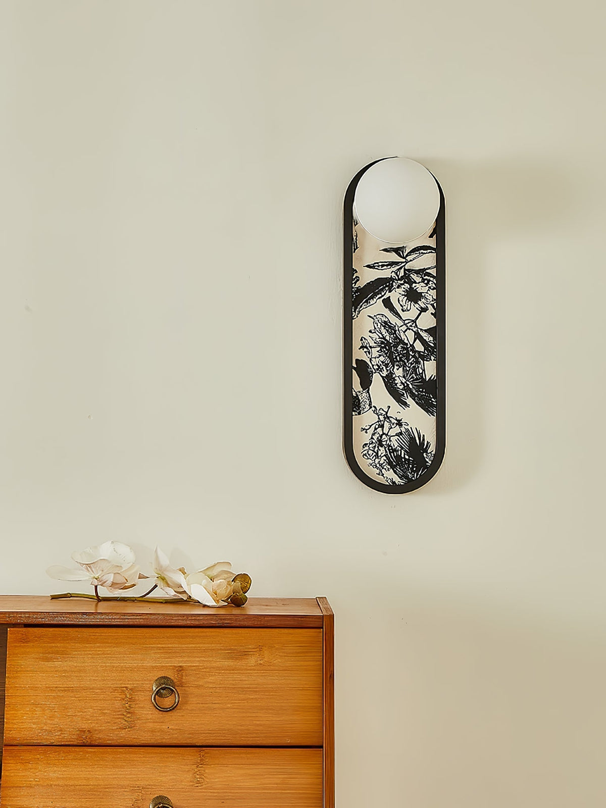 Uzorus Premium zeitgenössische Kunst-Stoff-Wandleuchte