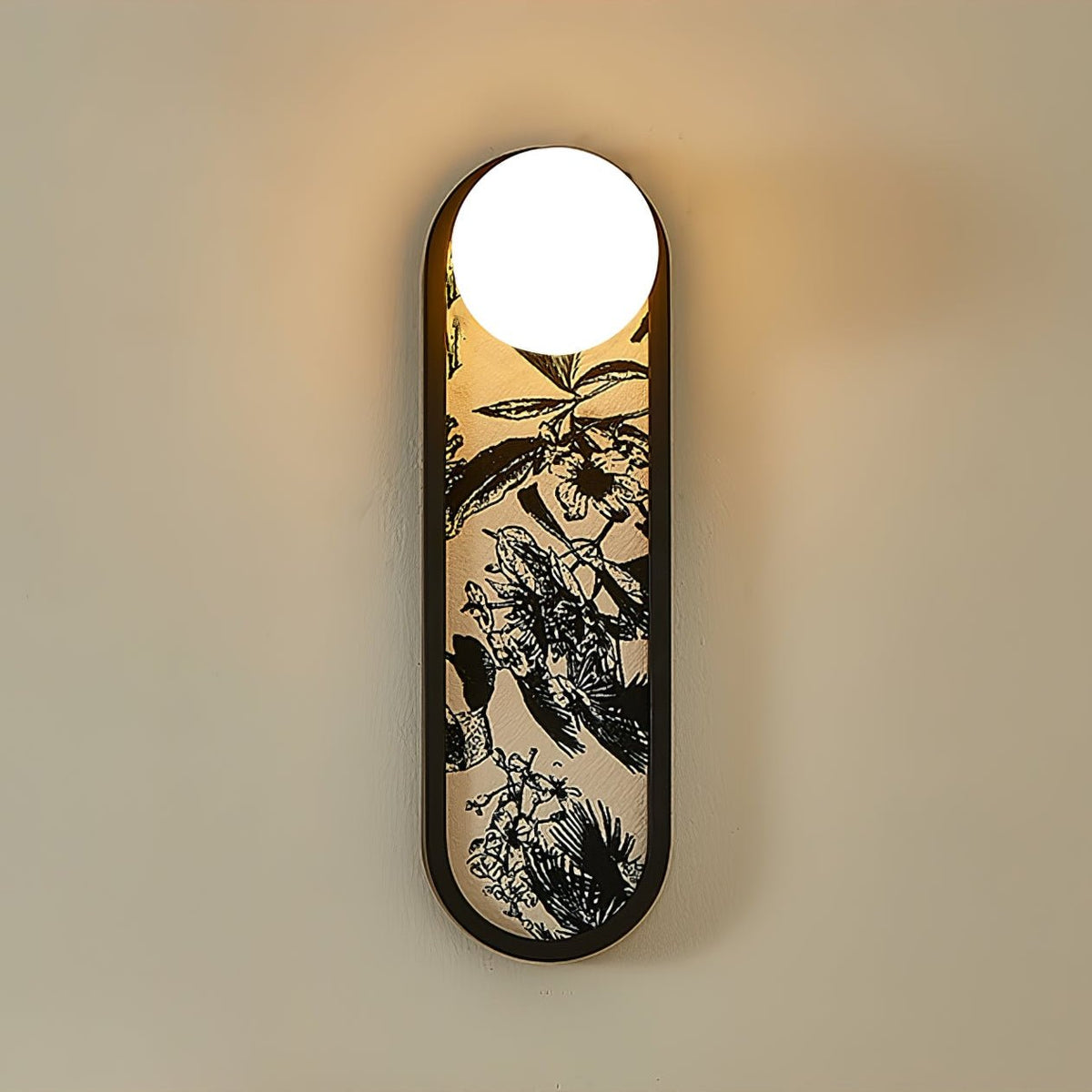 Uzorus Premium zeitgenössische Kunst-Stoff-Wandleuchte