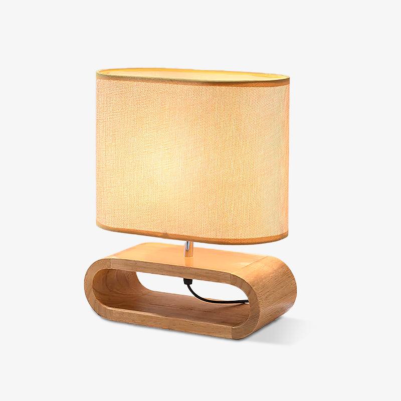 Loop Tischlampe aus rustikalem Holz
