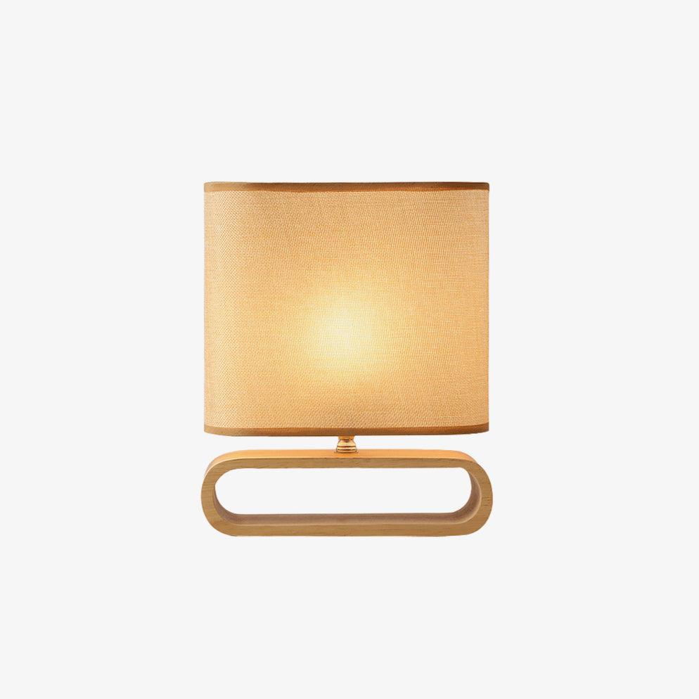 Loop Tischlampe aus rustikalem Holz