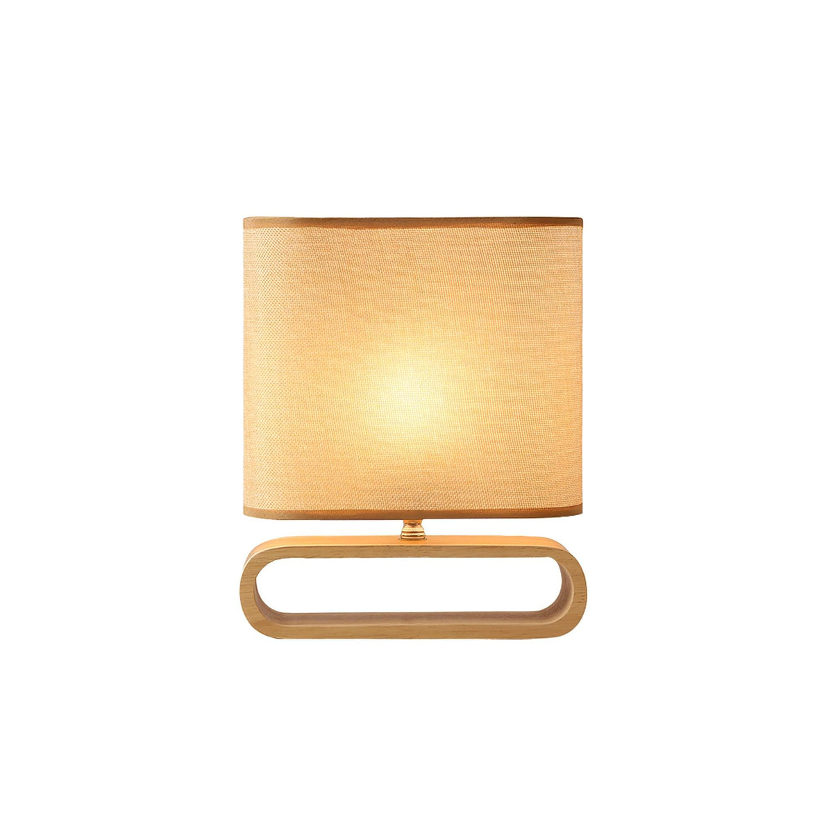 Loop Tischlampe aus rustikalem Holz