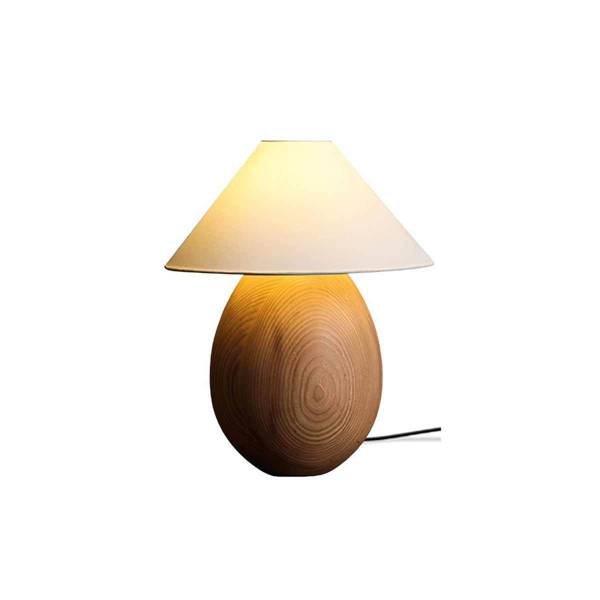 Orbace Tischleuchte aus natürlichem Holz
