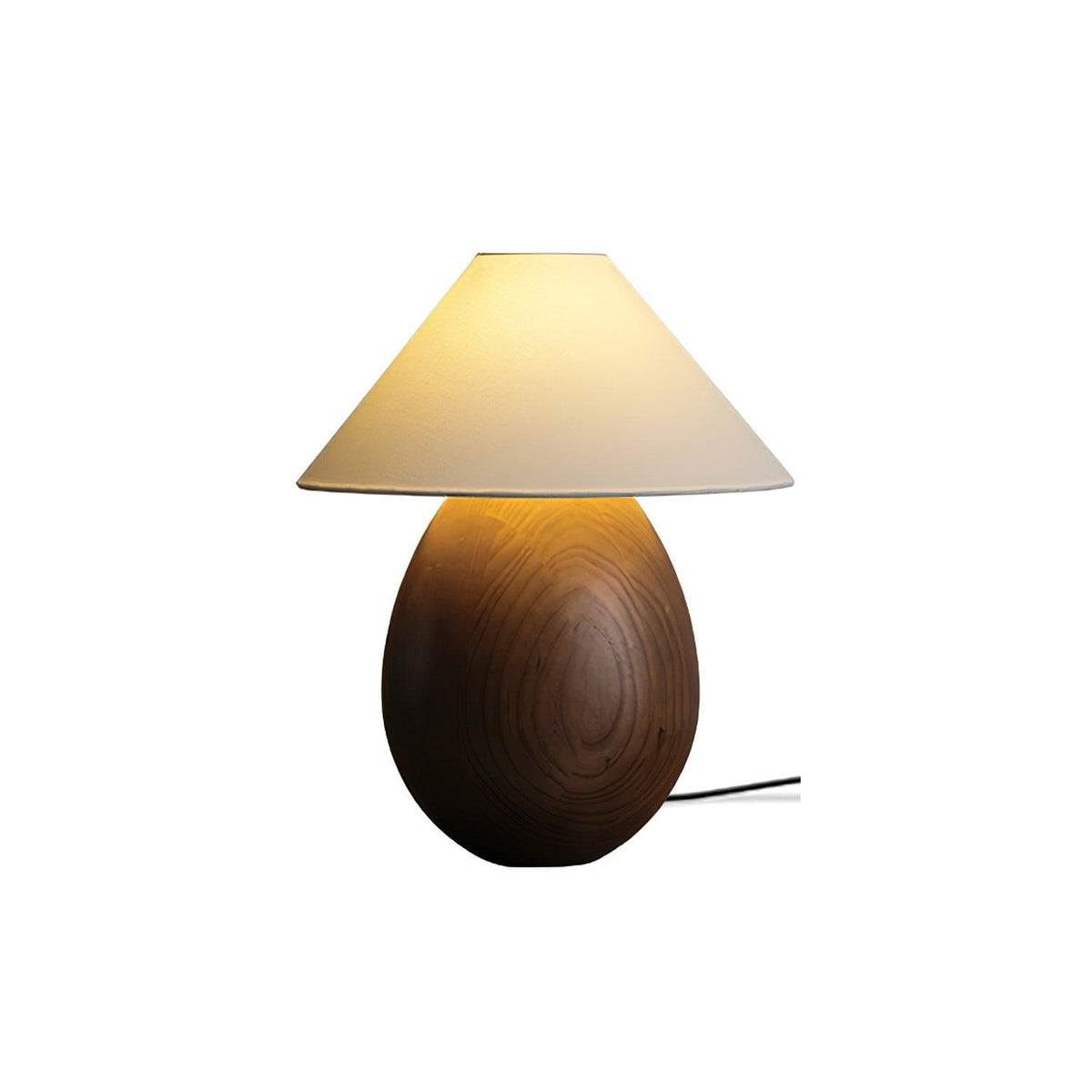 Orbace Tischleuchte aus natürlichem Holz