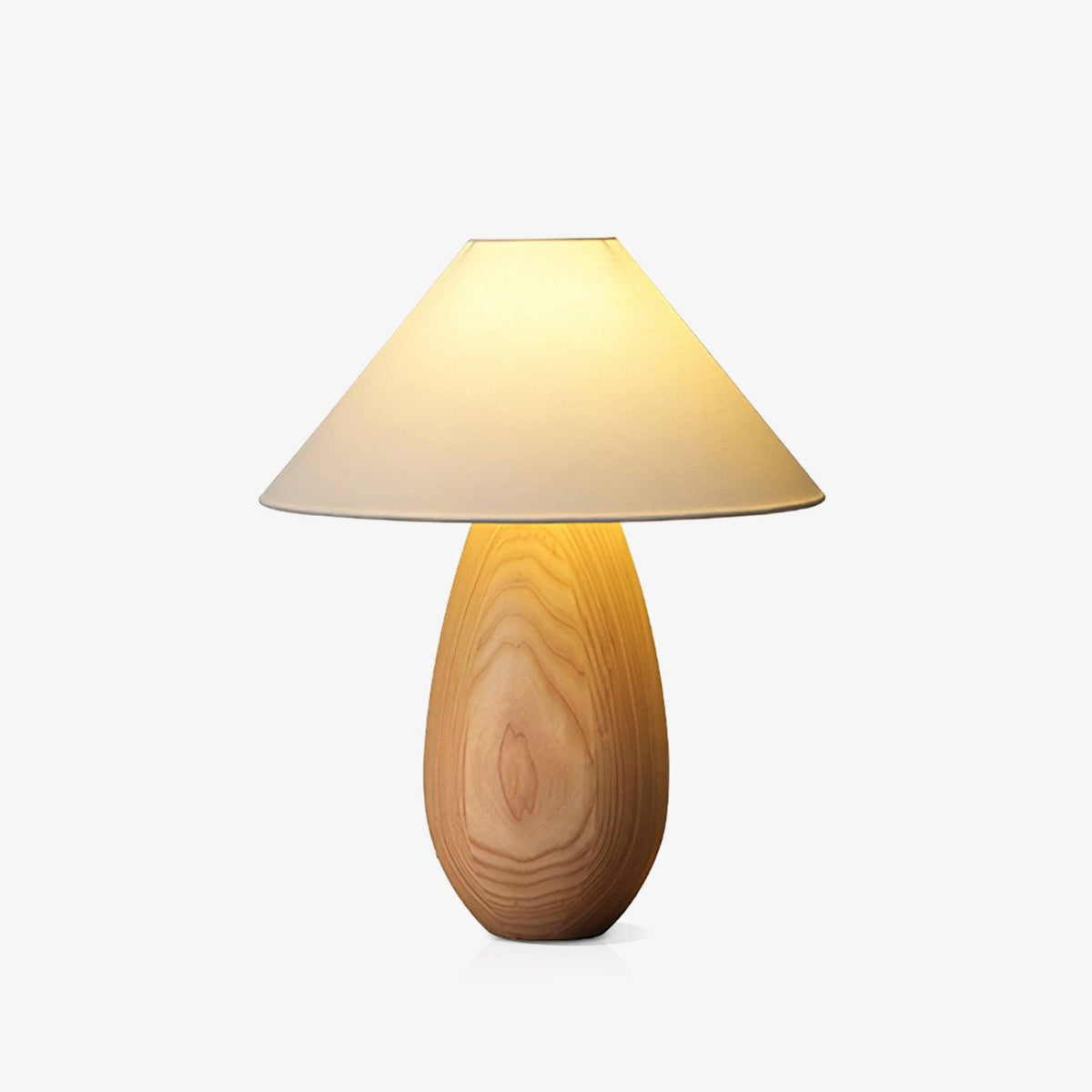 Orbace Tischleuchte aus natürlichem Holz