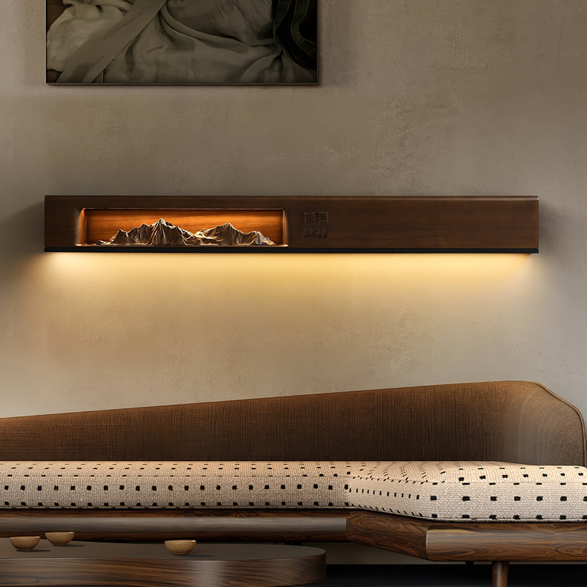 Matthew Moderne Holz-Wandleuchte