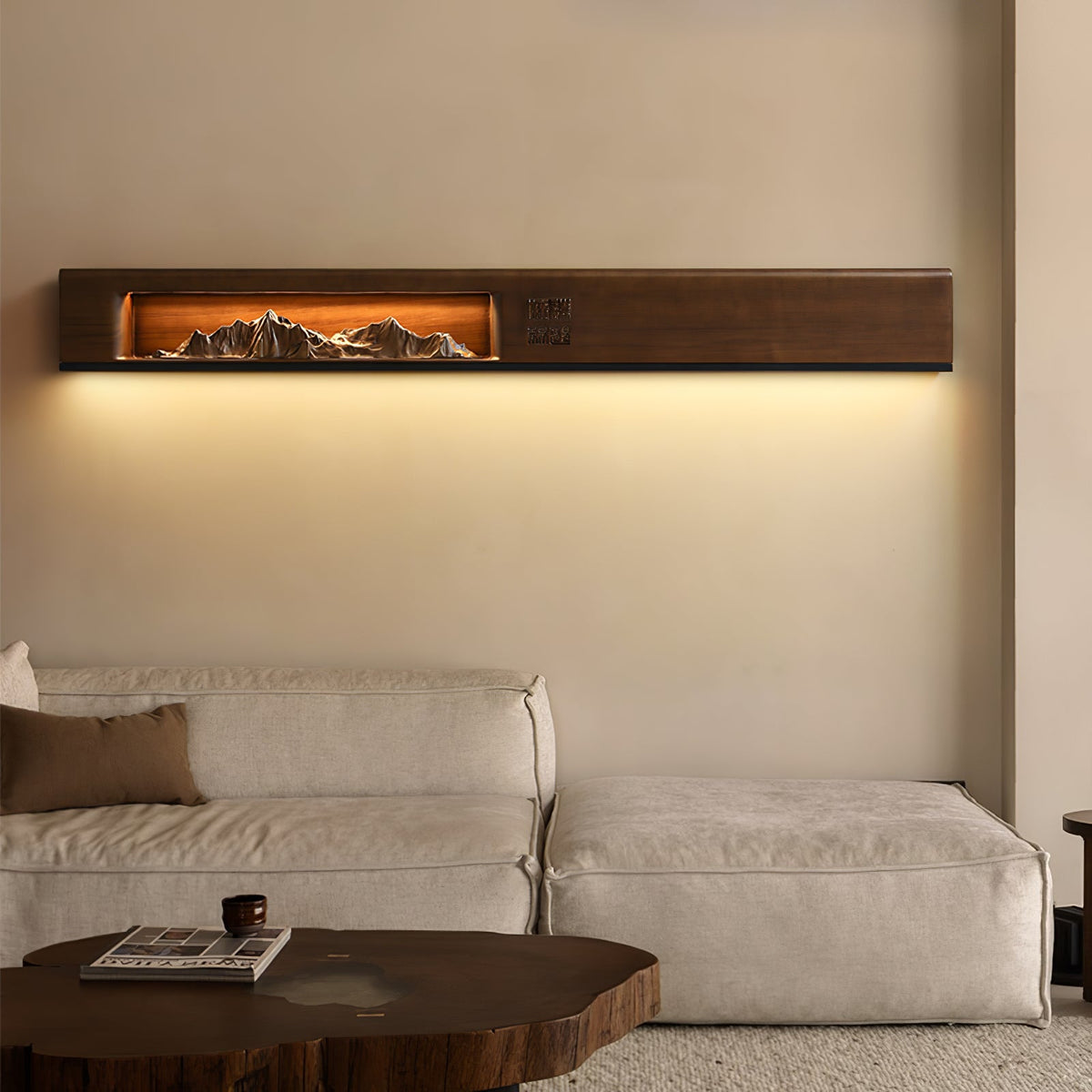 Matthew Moderne Holz-Wandleuchte
