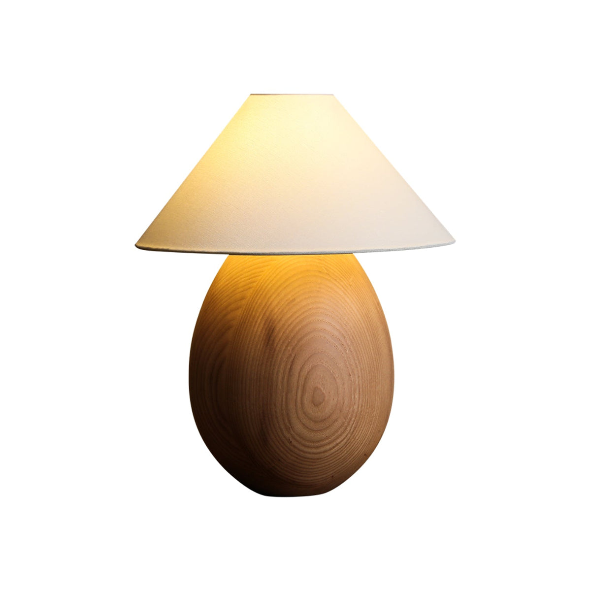 Orbace Tischleuchte aus natürlichem Holz