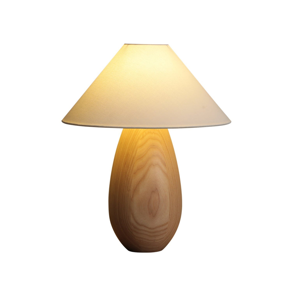 Orbace Tischleuchte aus natürlichem Holz