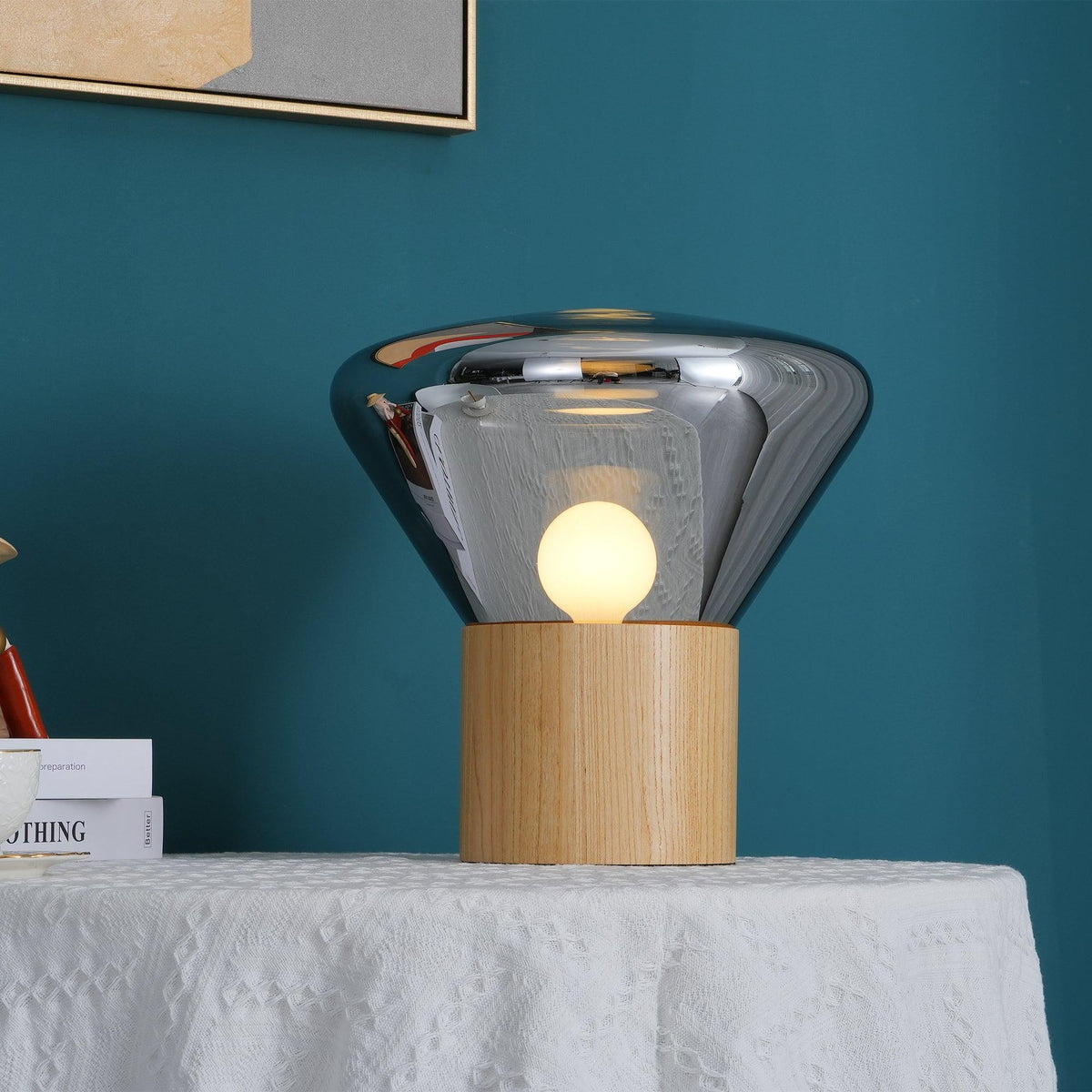 Sylirella Minimalistische Tischleuchte aus Holz