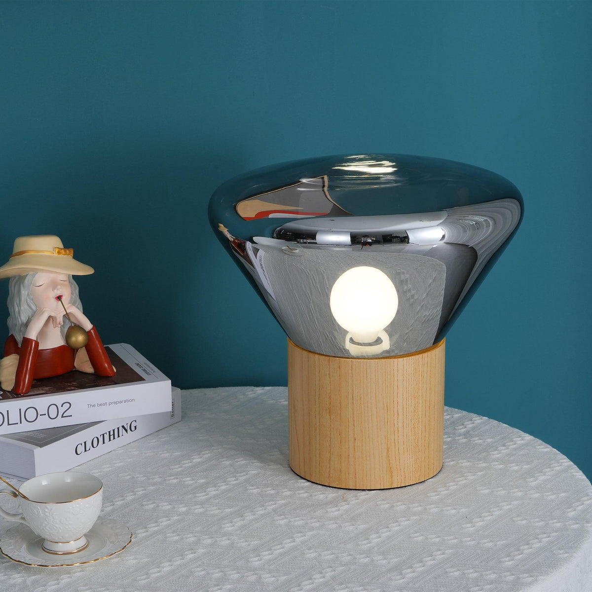 Sylirella Minimalistische Tischleuchte aus Holz