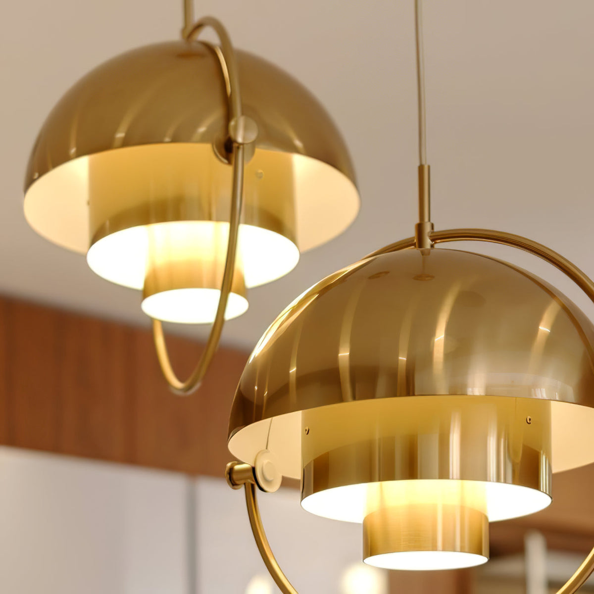 Miruaine Pendelleuchte Deformed Ball Golden