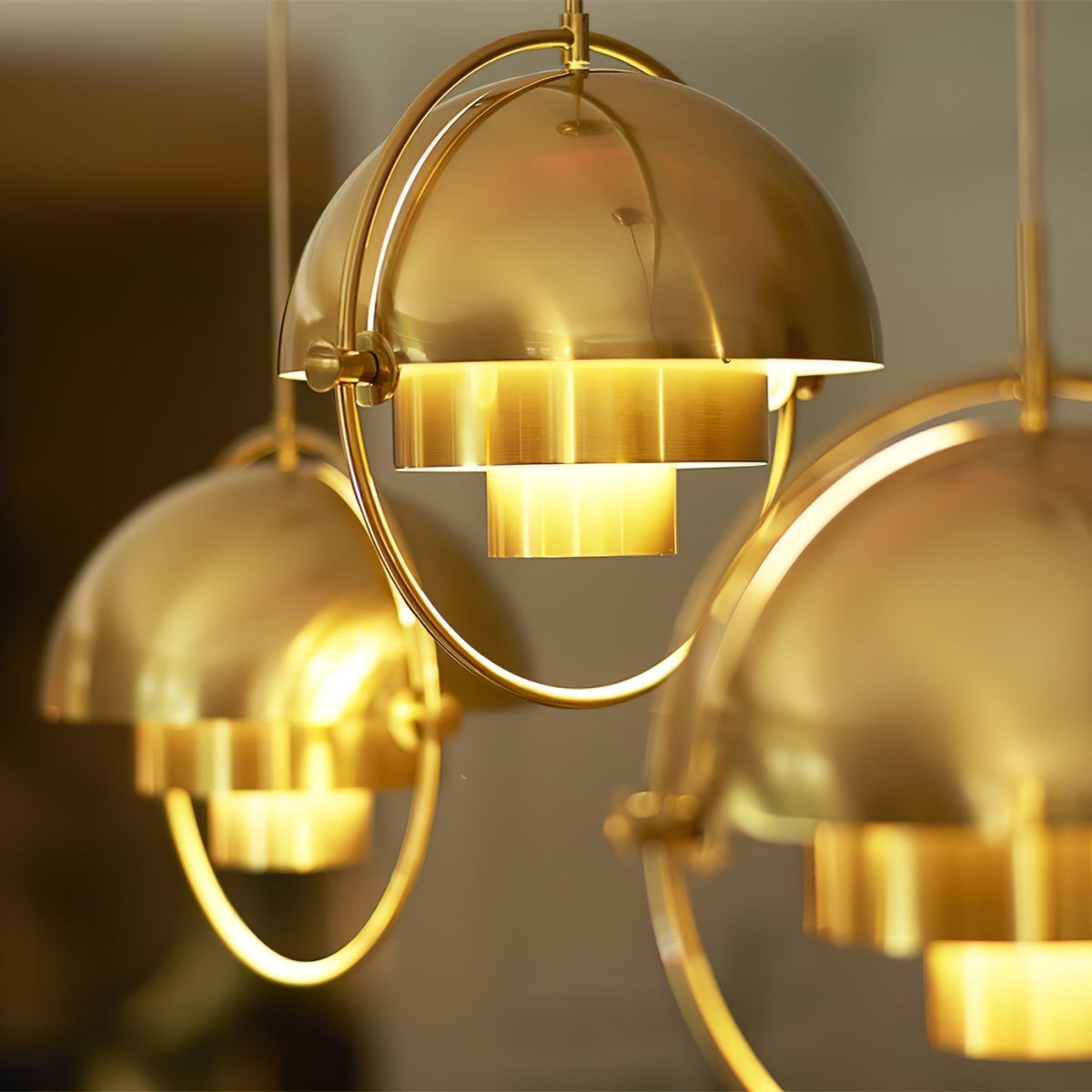 Miruaine Pendelleuchte Deformed Ball Golden