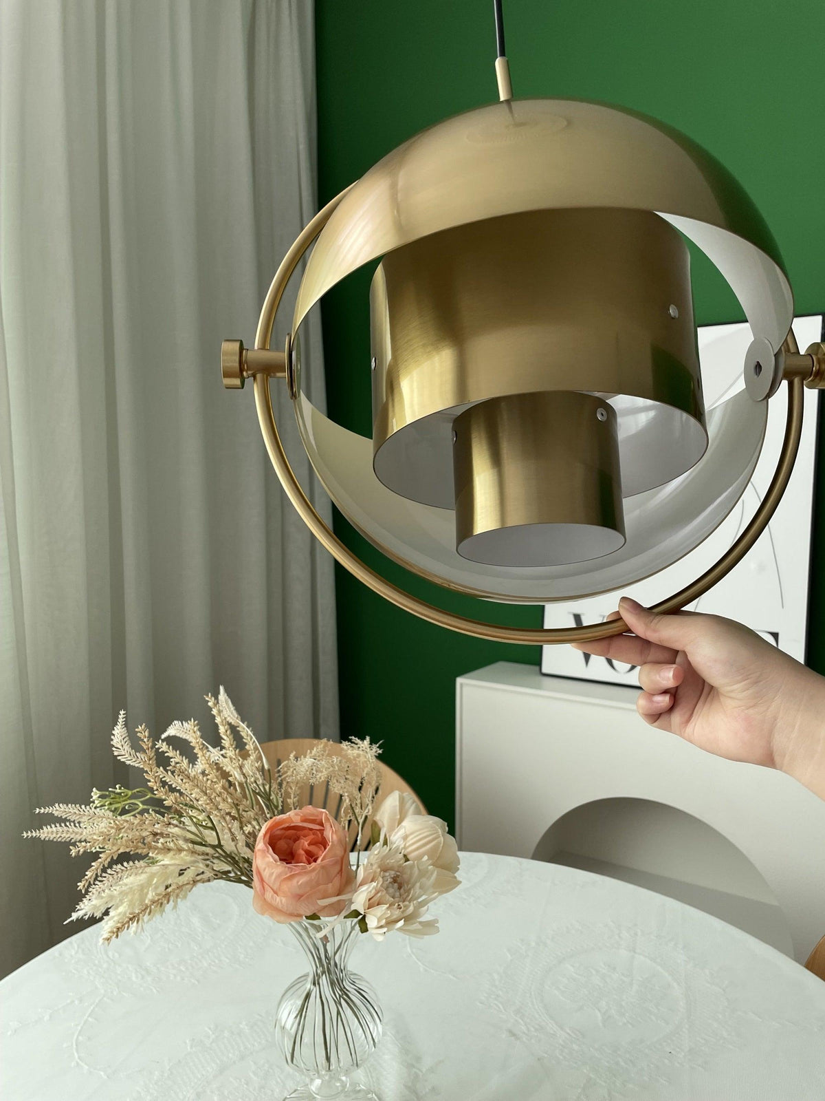 Miruaine Pendelleuchte Deformed Ball Golden