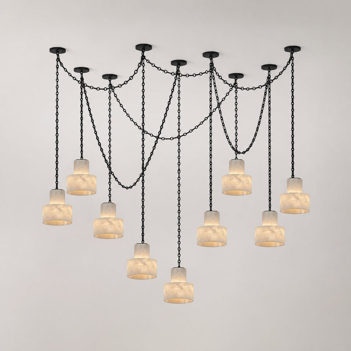 Leocadie Multi-Tier Kettenzylinder-Pendelleuchte