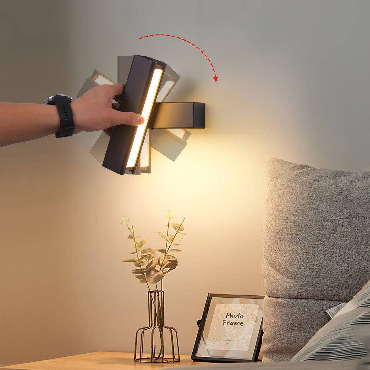 Verstellbare Aluminium-Wandleuchte für Schlafzimmer und Wohnzimmer | Cielum