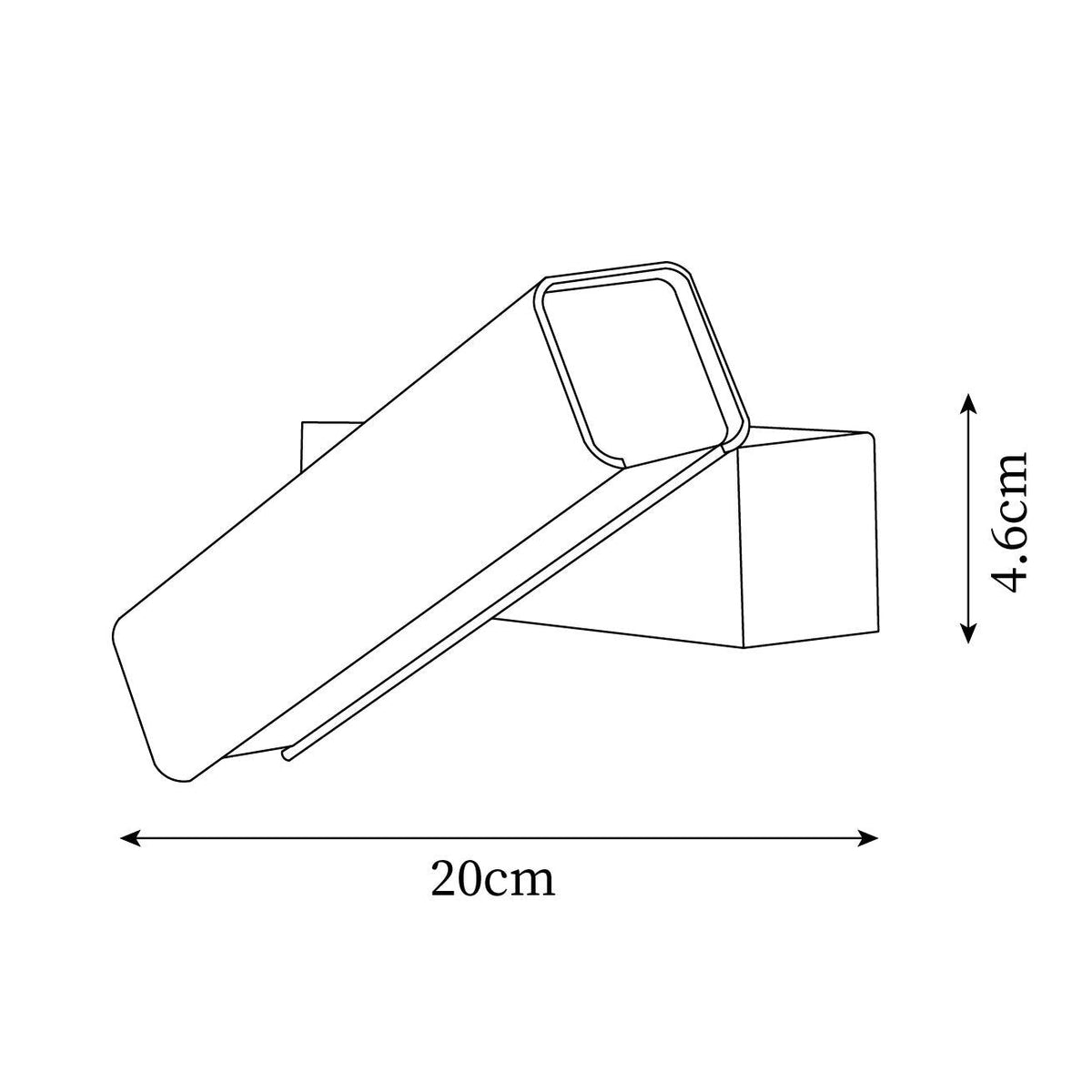 Verstellbare Aluminium-Wandleuchte für Schlafzimmer und Wohnzimmer | Cielum