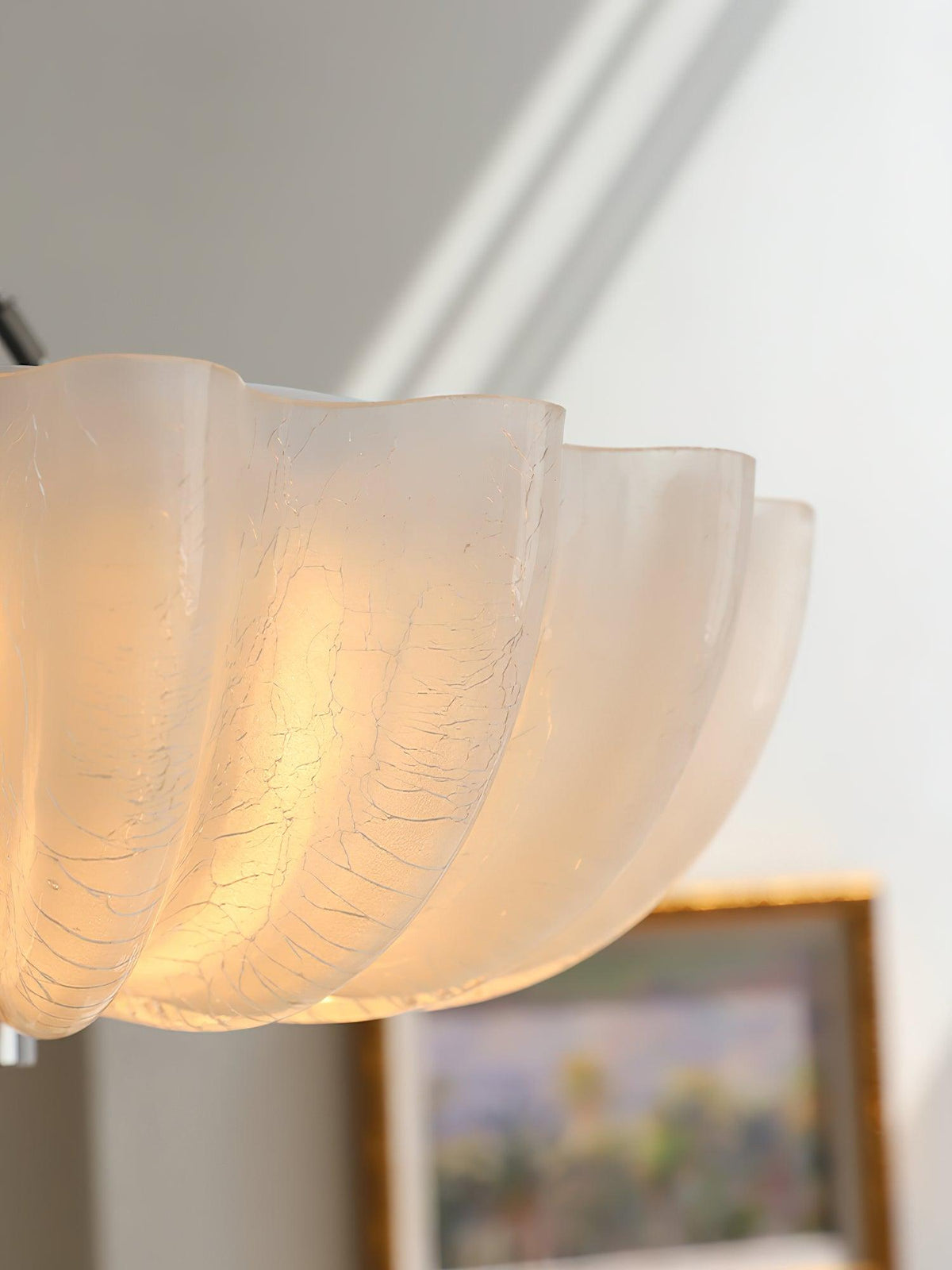 Urelis Deckenleuchte Murano-Geblasenes Glas Muschel-Form