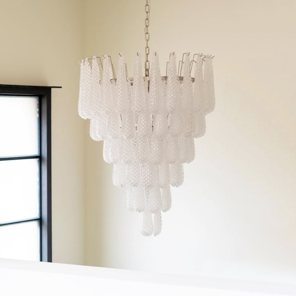 Velerian Kronleuchter Tannenzapfen Murano-Glas Texturiert Luxus