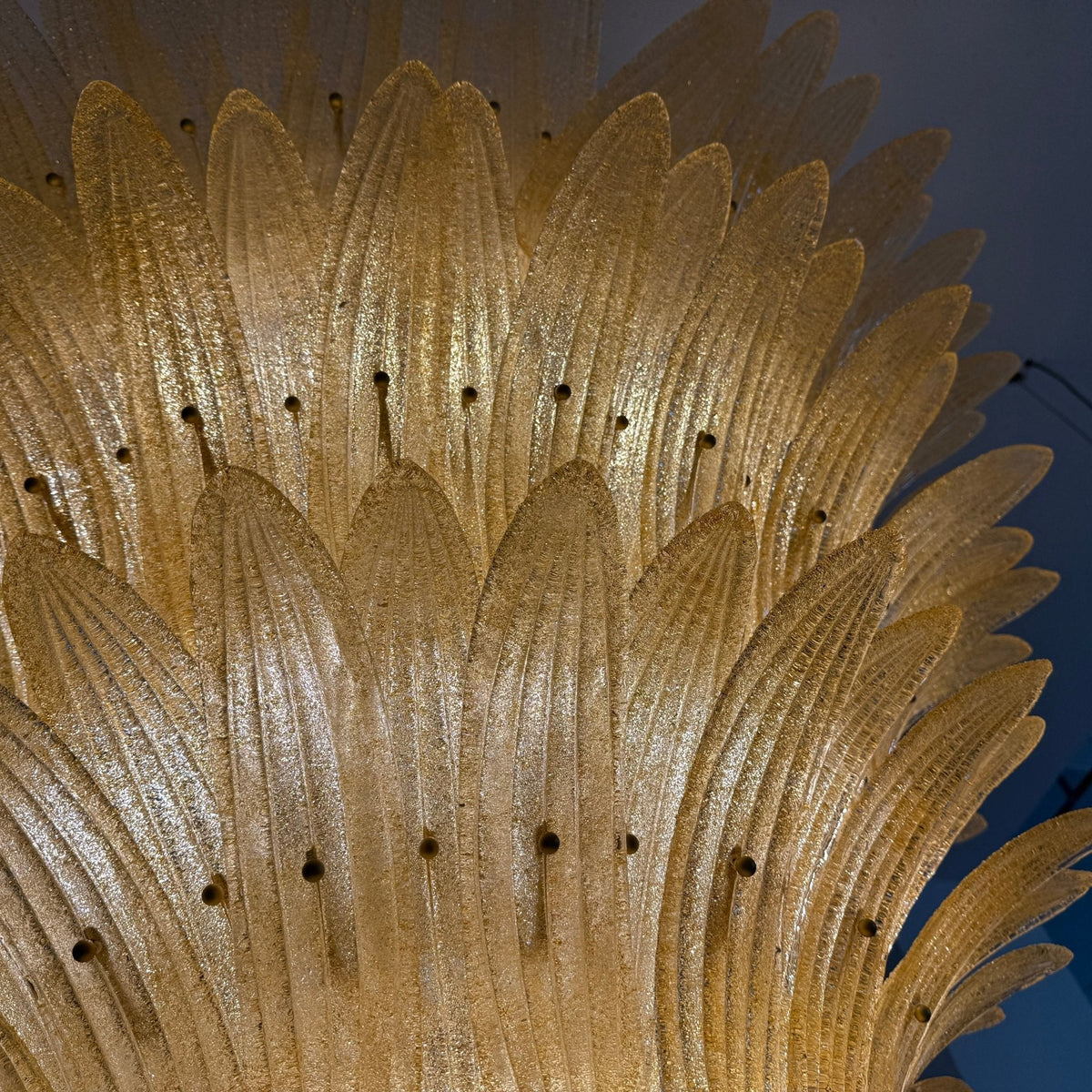 Ismavelle Kronleuchter aus Glas in Palmettenform