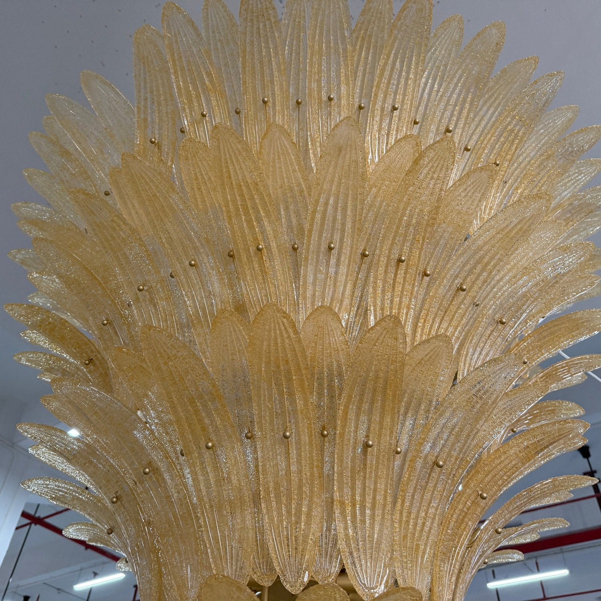 Ismavelle Kronleuchter aus Glas in Palmettenform