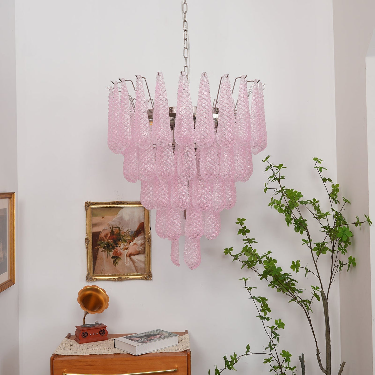 Cirelian Kronleuchter Pink Dewdrop Kaskadenromantisch