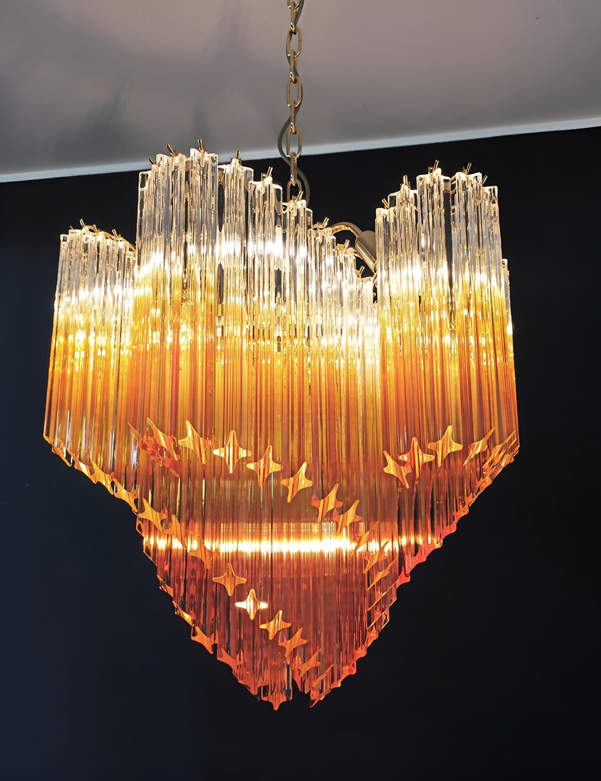 Evmararae Kronleuchter aus Gradient-Glas