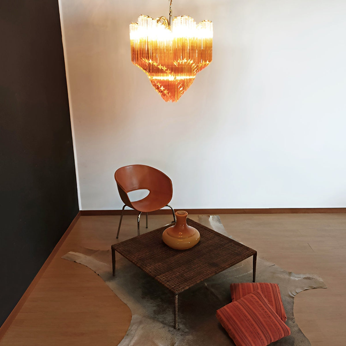 Evmararae Kronleuchter aus Gradient-Glas