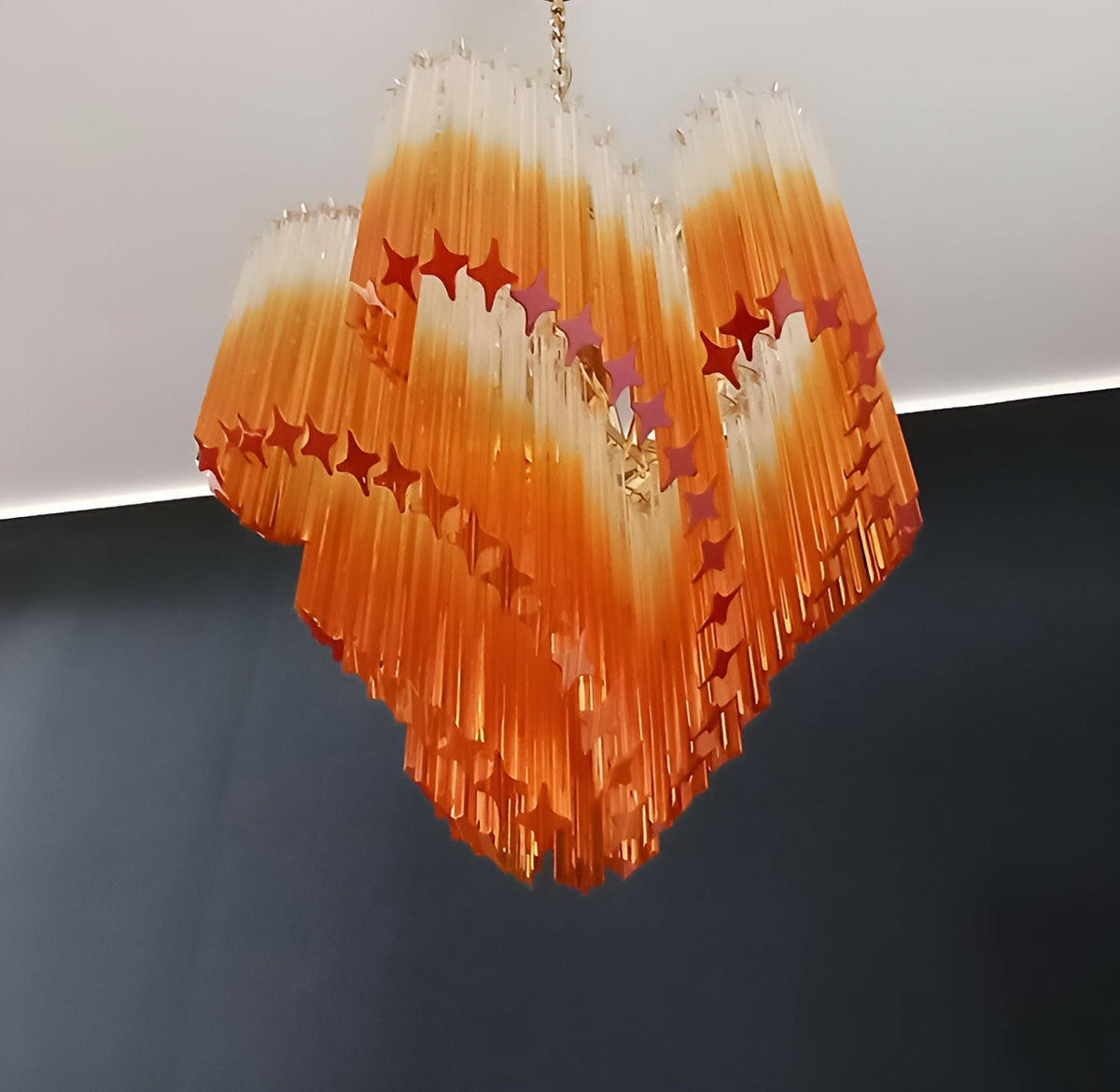 Evmararae Kronleuchter aus Gradient-Glas