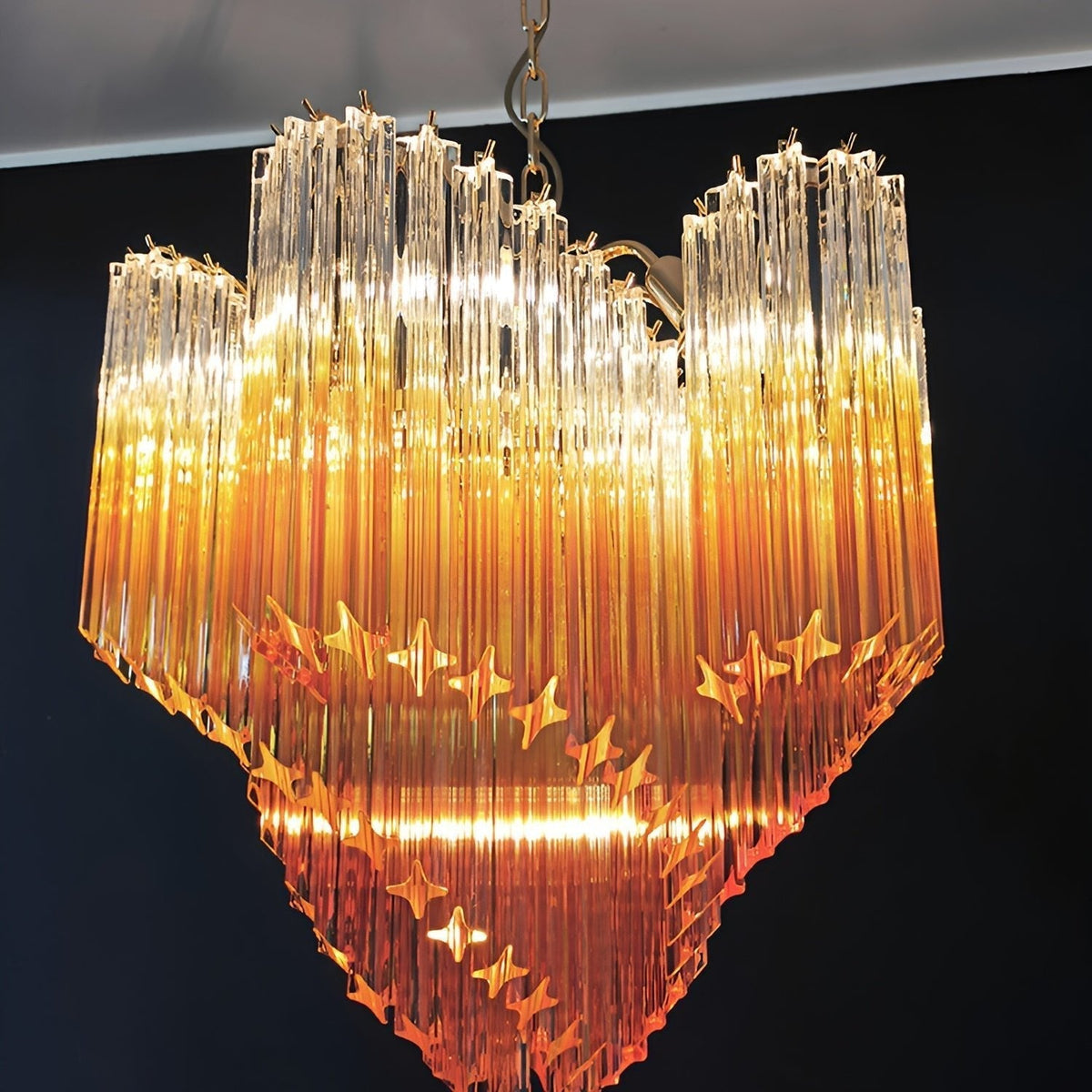 Evmararae Kronleuchter aus Gradient-Glas